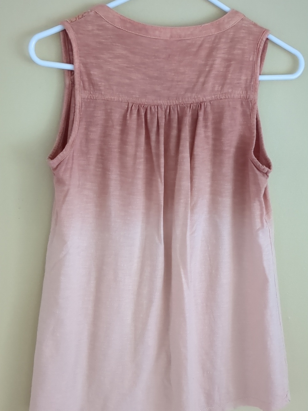 Small Sonoma Ombre Top Dip Dye Peach Salmon Color - Picture 8 of 9